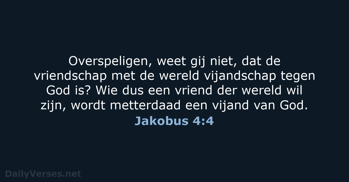 Jakobus 4:4 - NBG