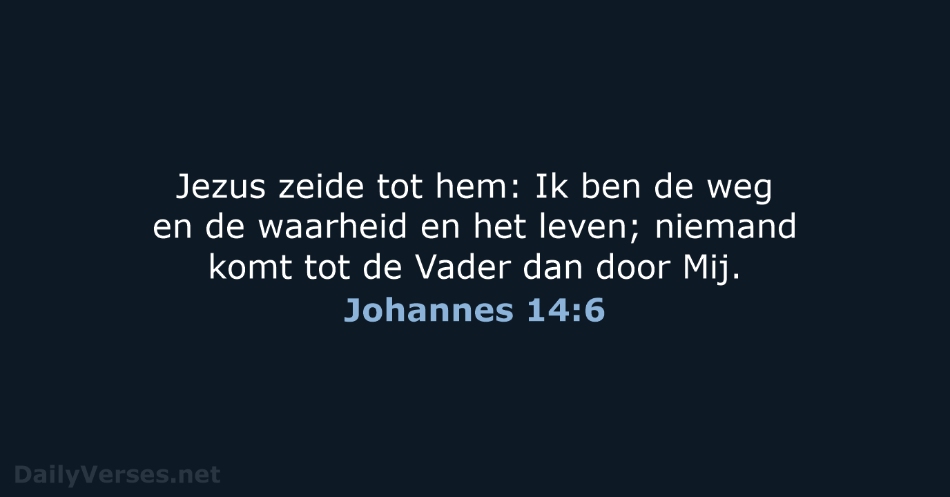 Johannes 14:6 - NBG
