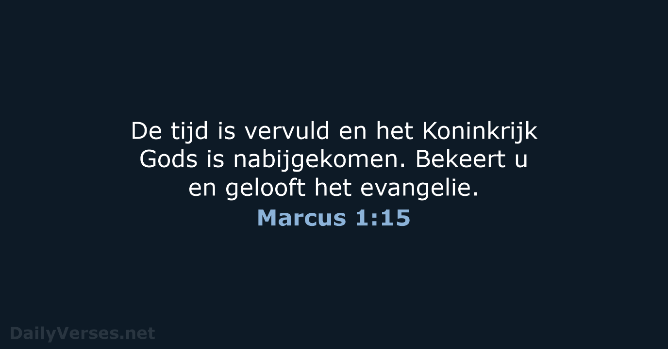 Marcus 1:15 - NBG