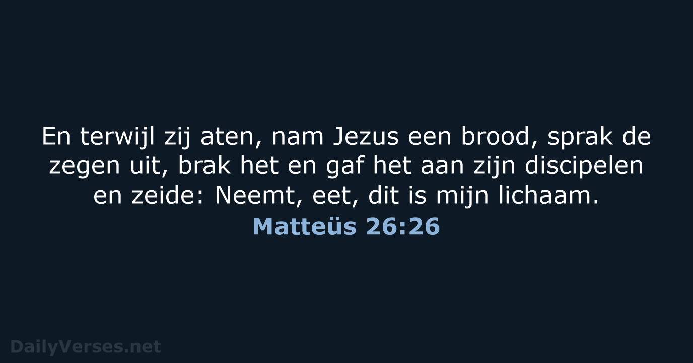 Matteüs 26:26 - NBG
