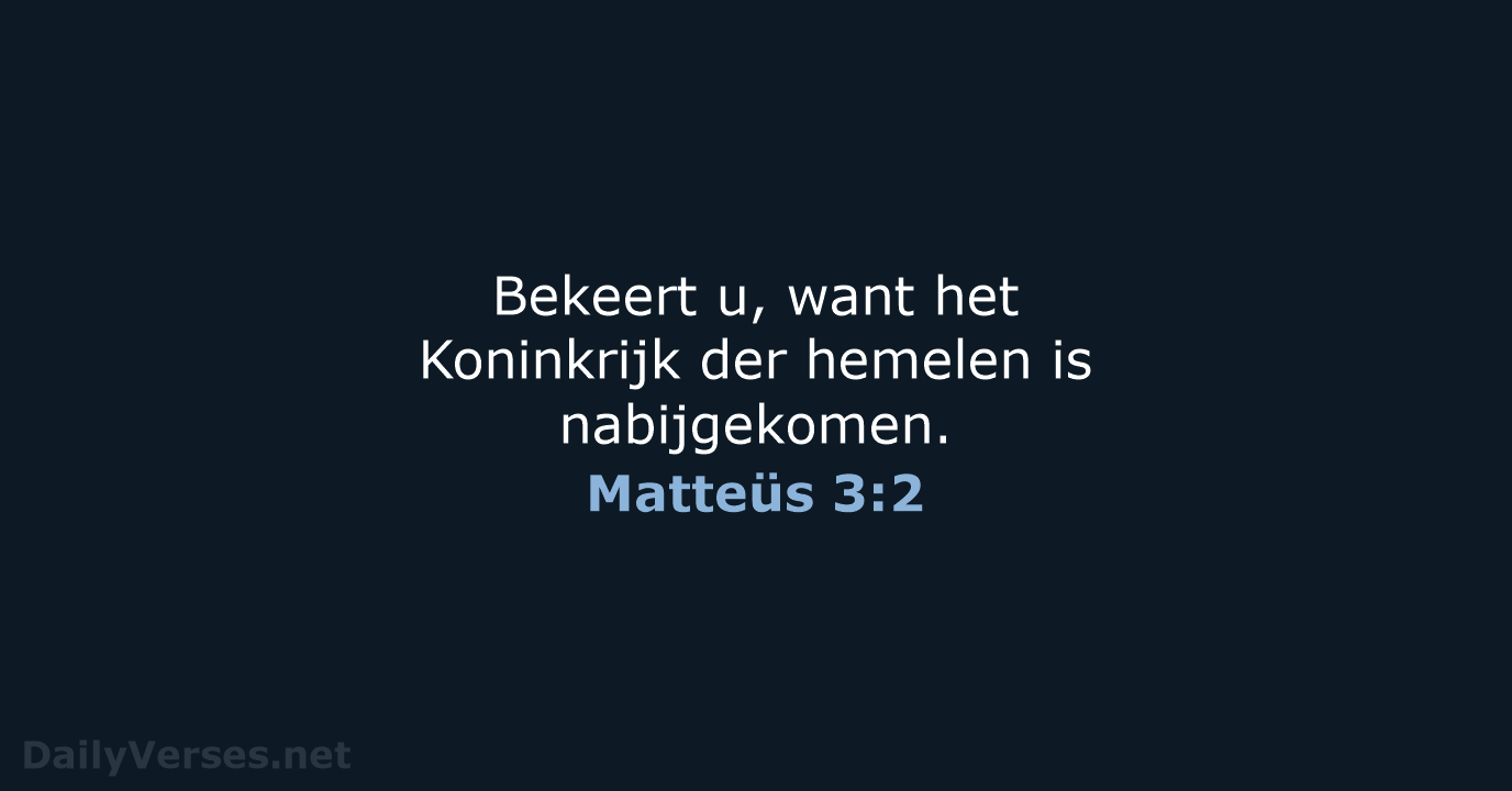 Matteüs 3:2 - NBG