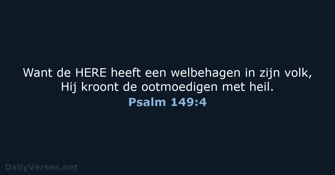 Psalm 149:4 - NBG