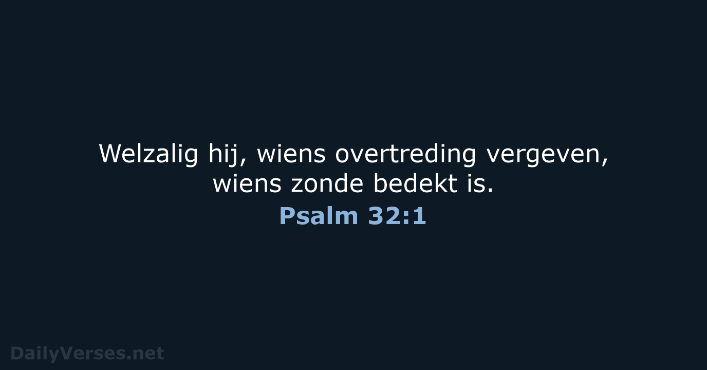 Psalm 32:1 - NBG