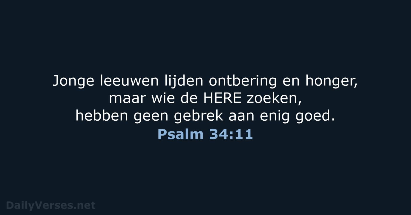 Psalm 34:11 - NBG