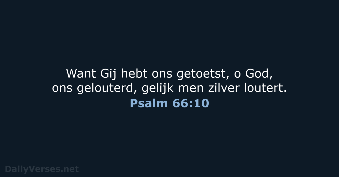 Psalm 66:10 - NBG