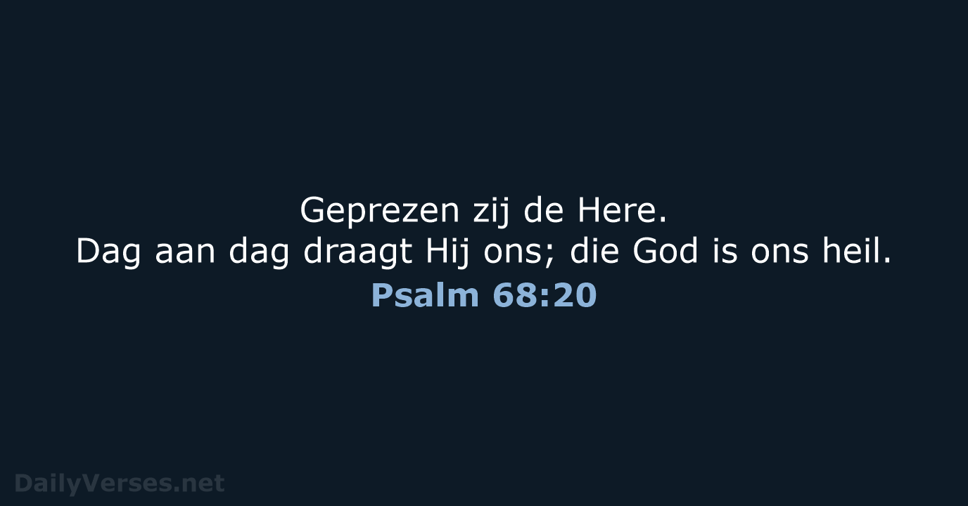 Psalm 68:20 - NBG