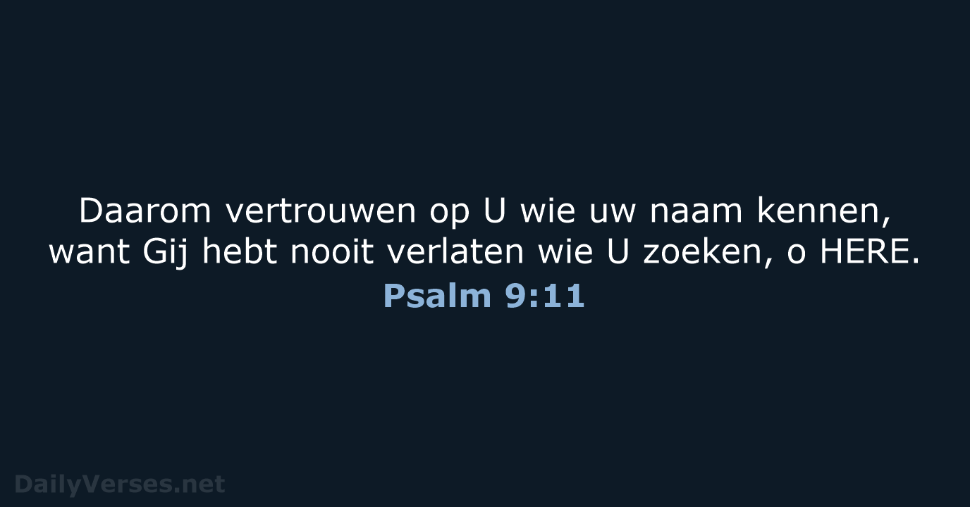 Psalm 9:11 - NBG
