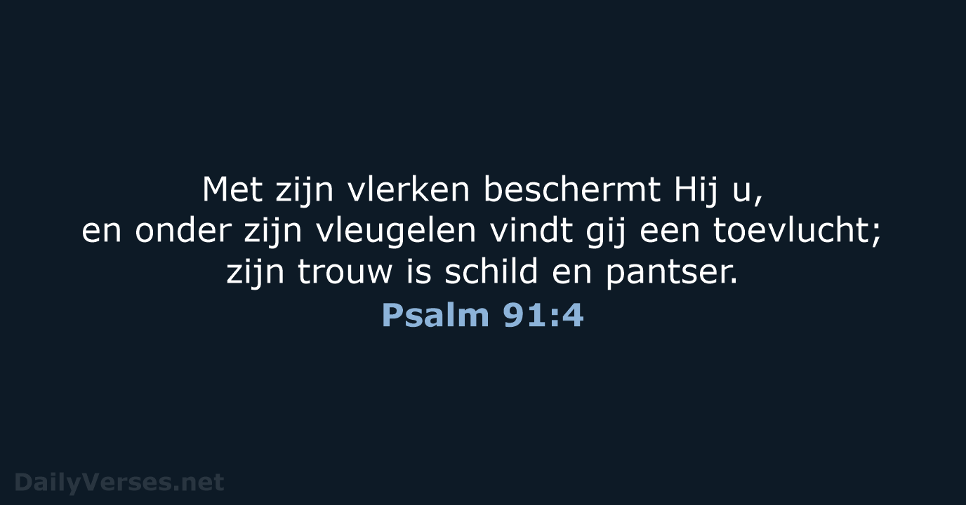 Psalm 91:4 - NBG