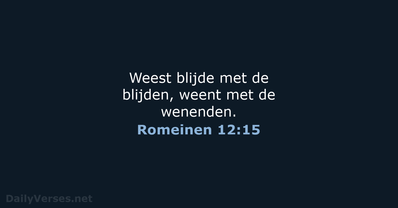 Romeinen 12:15 - NBG