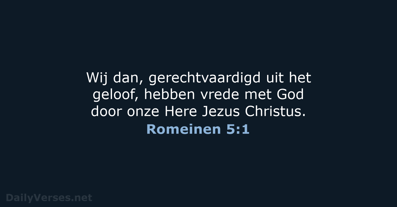 Romeinen 5:1 - NBG