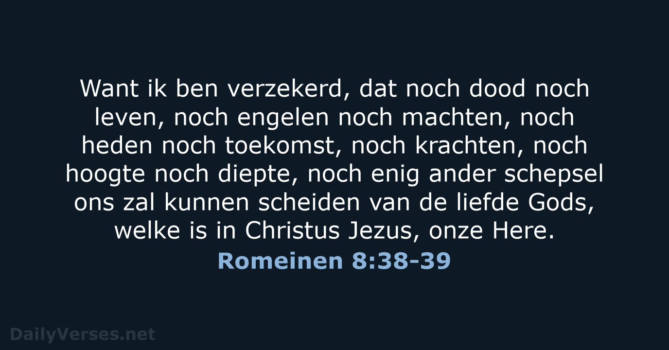 Romeinen 8:38-39 - NBG