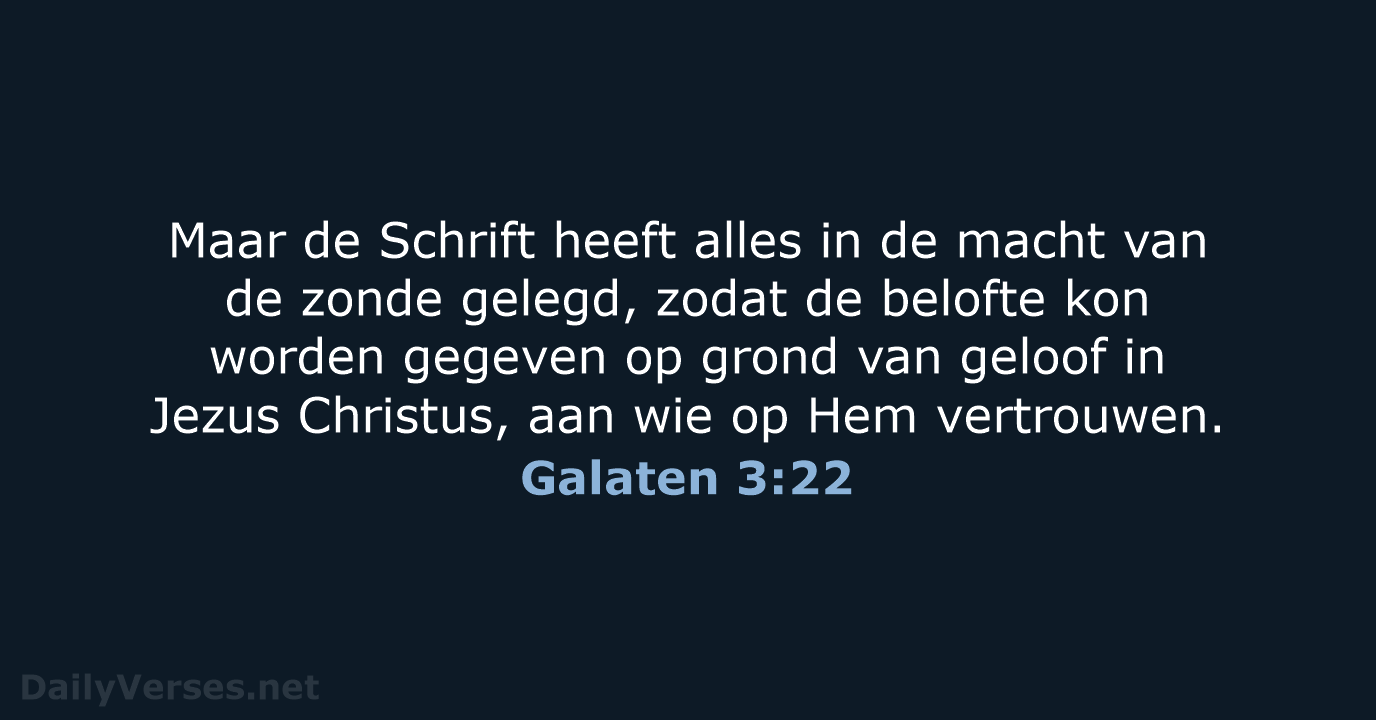 Galaten 3:22 - NBV21