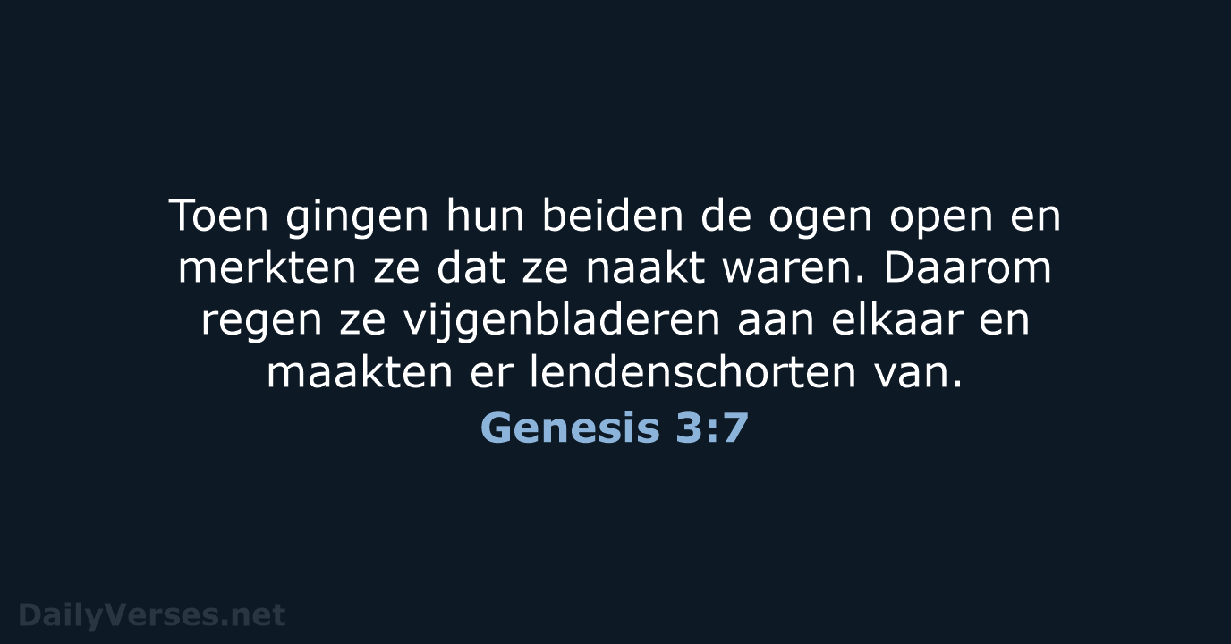 Genesis 3:7 - NBV21