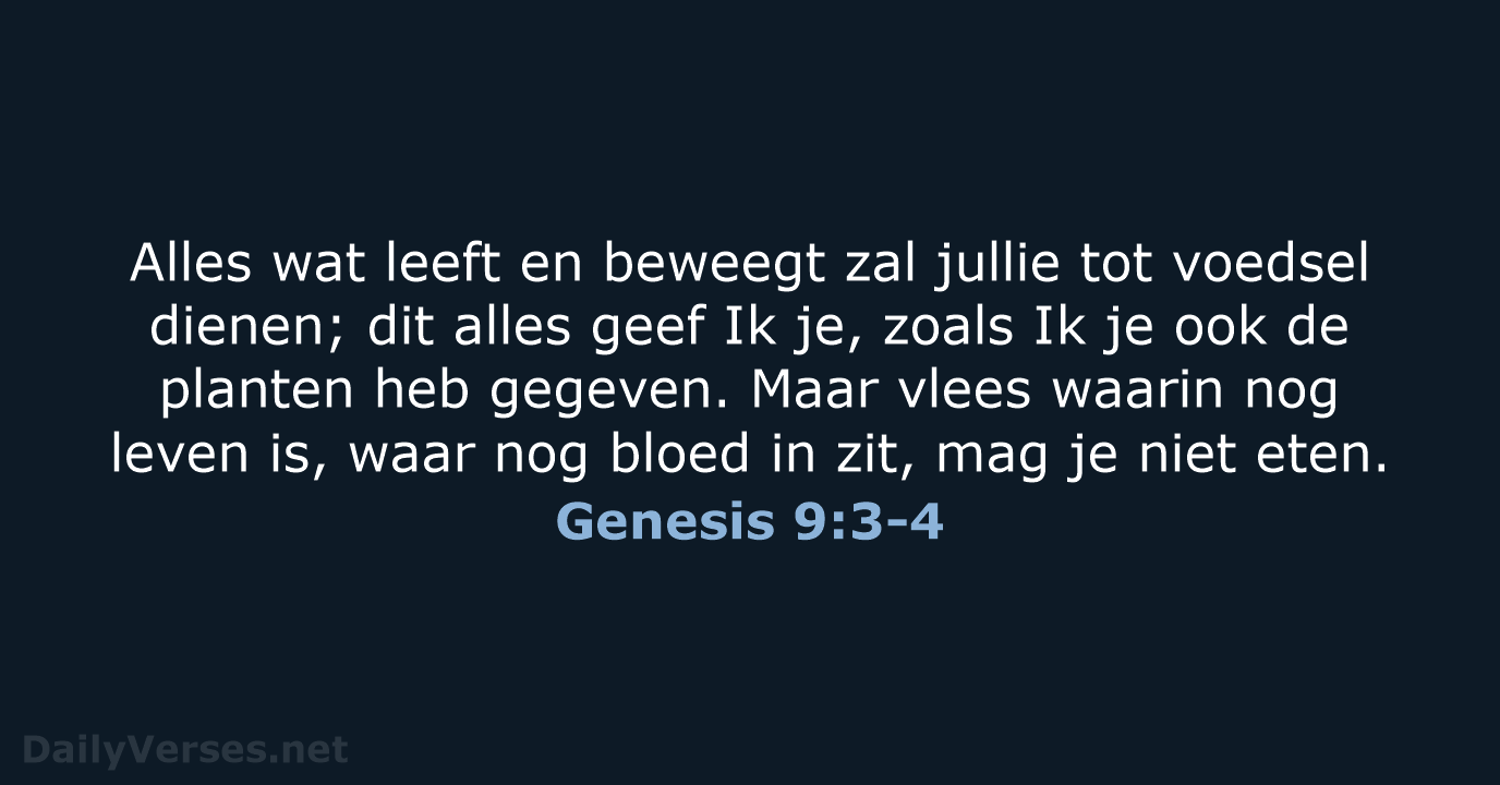 Genesis 9:3-4 - NBV21