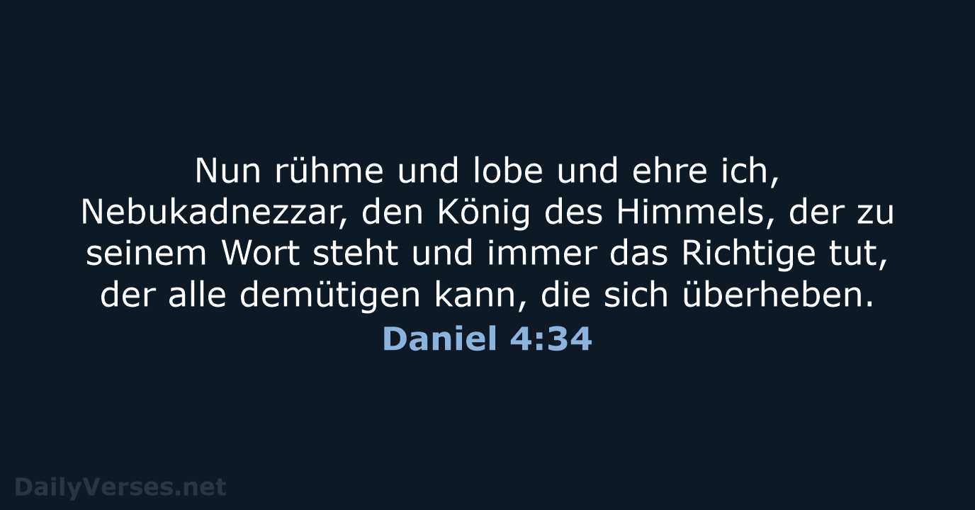 Daniel 4:34 - NeÜ