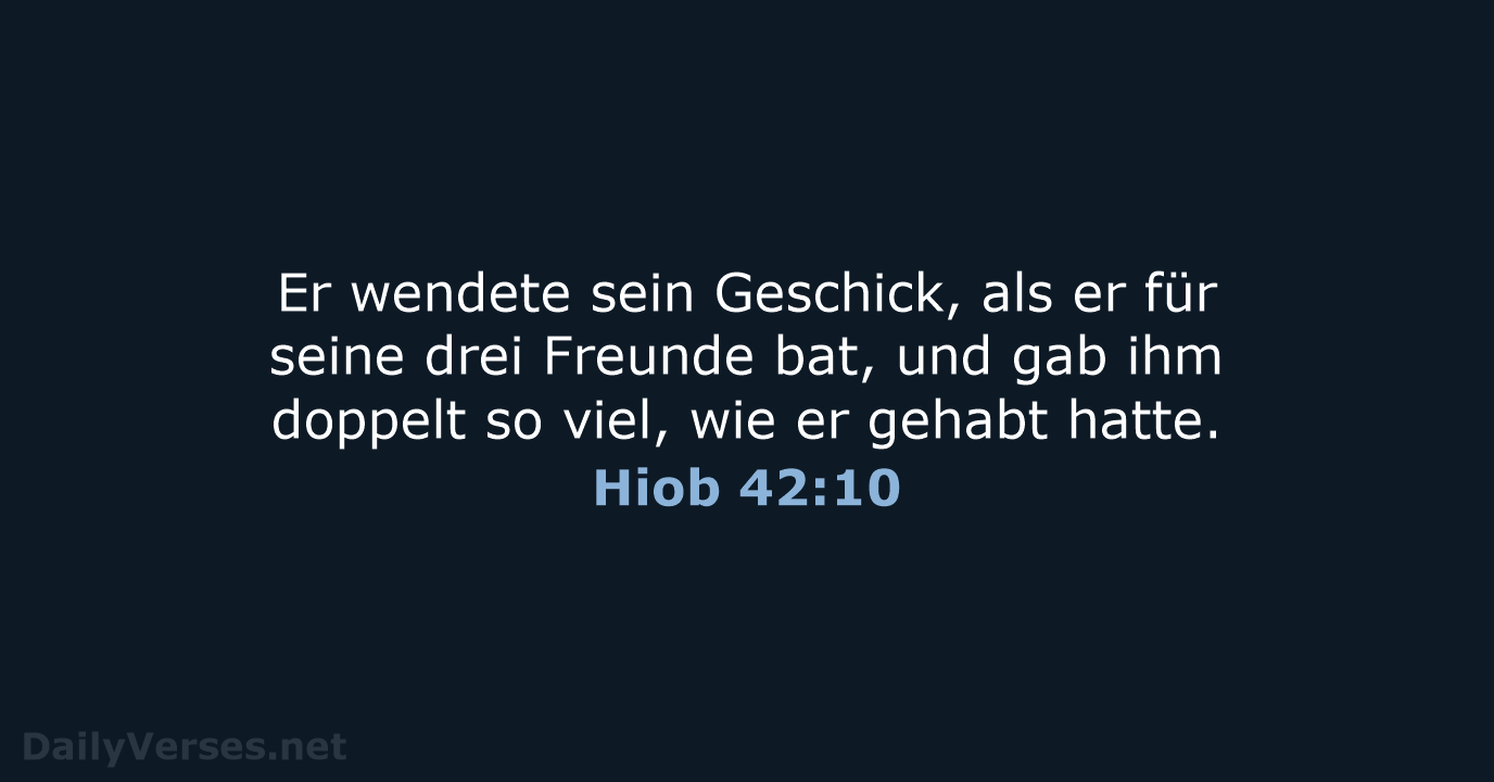 Hiob 42:10 - NeÜ