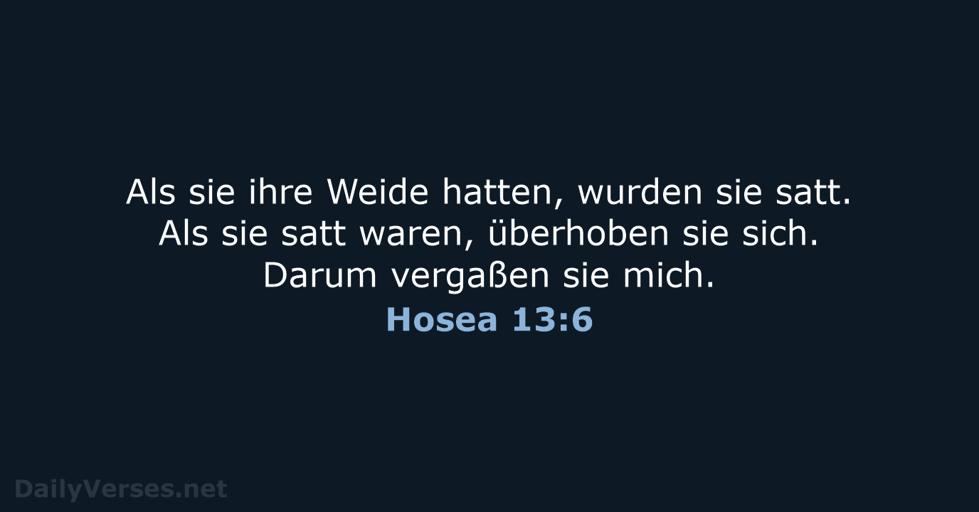 Hosea 13:6 - NeÜ