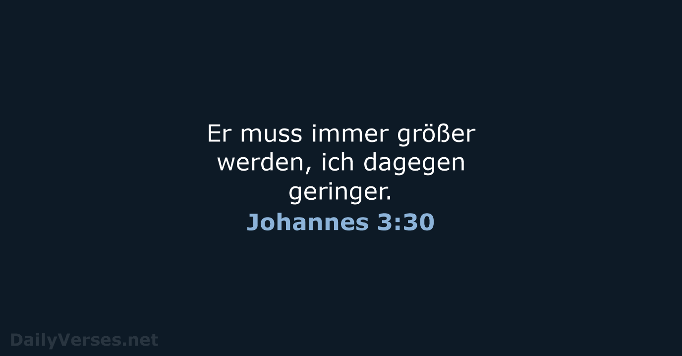 Johannes 3:30 - NeÜ