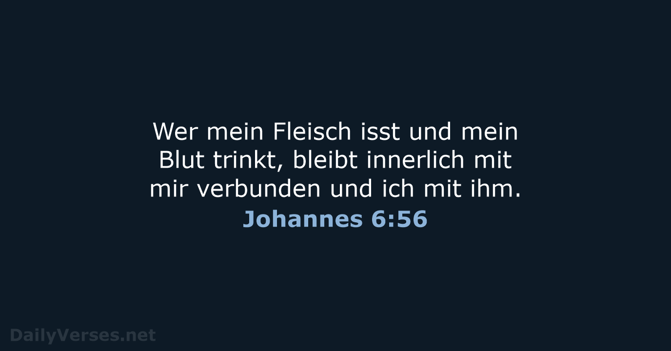 Johannes 6:56 - NeÜ