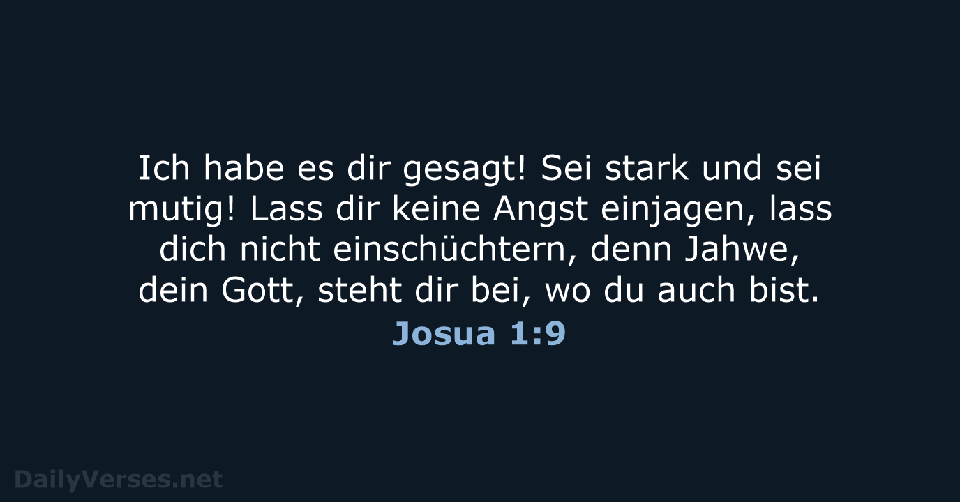 Josua 1:9 - NeÜ