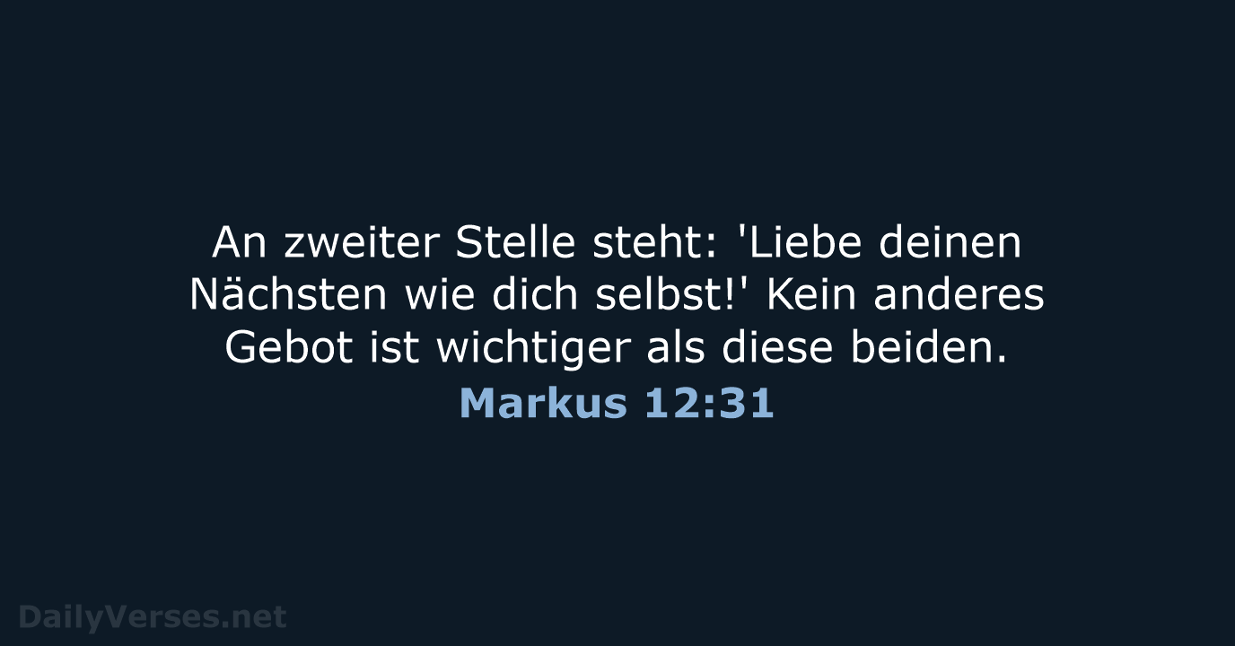 Markus 12:31 - NeÜ