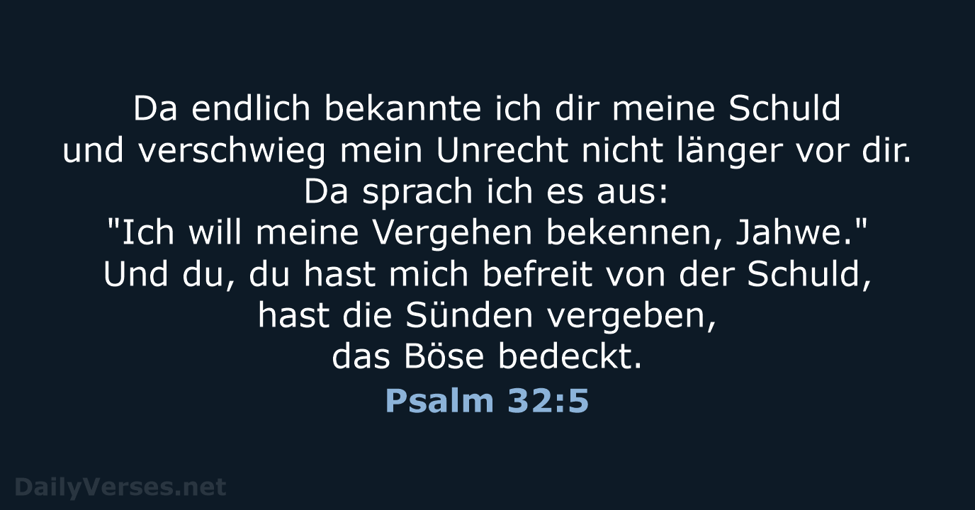 Psalm 32:5 - NeÜ