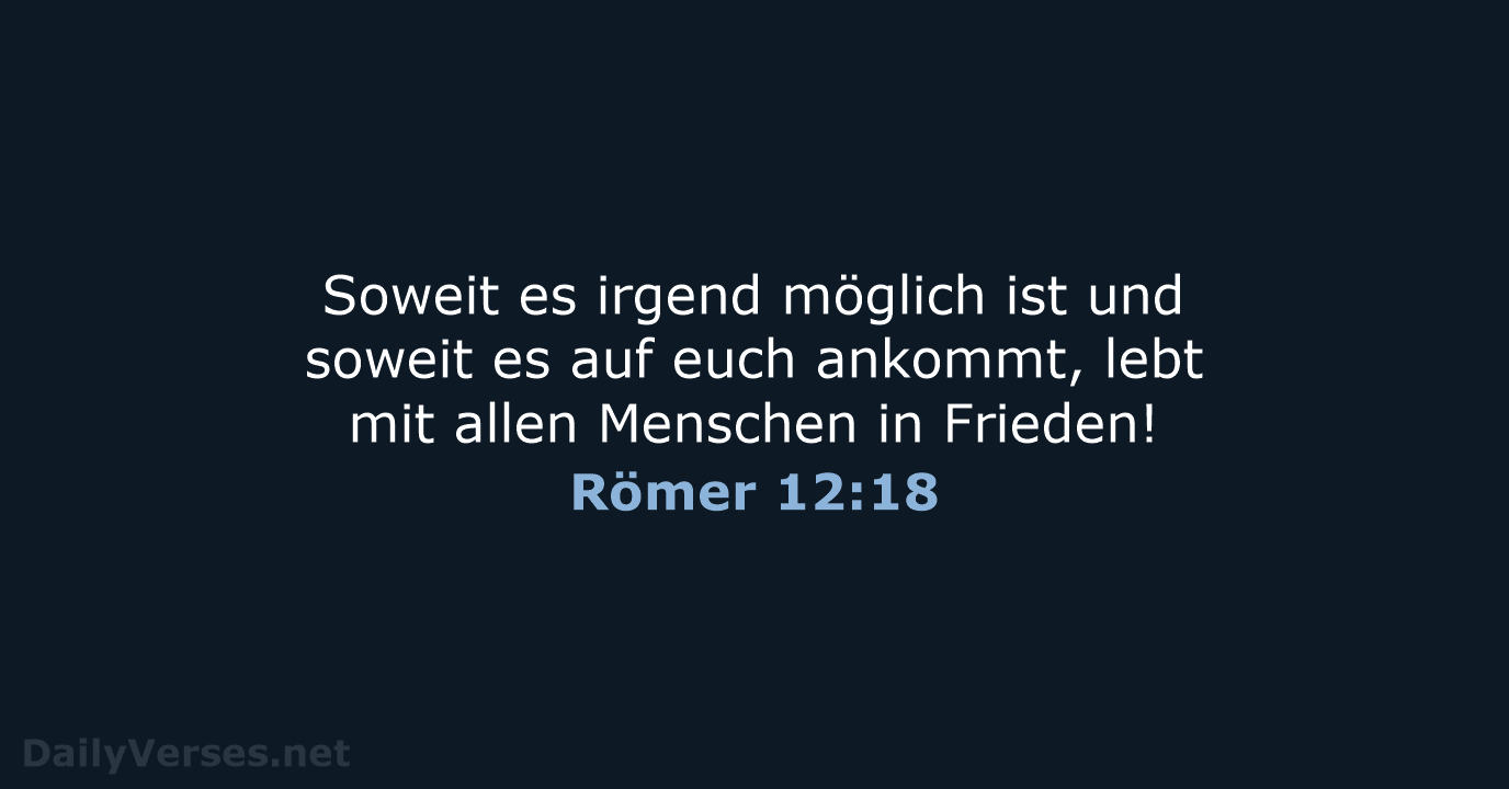 Römer 12:18 - NeÜ