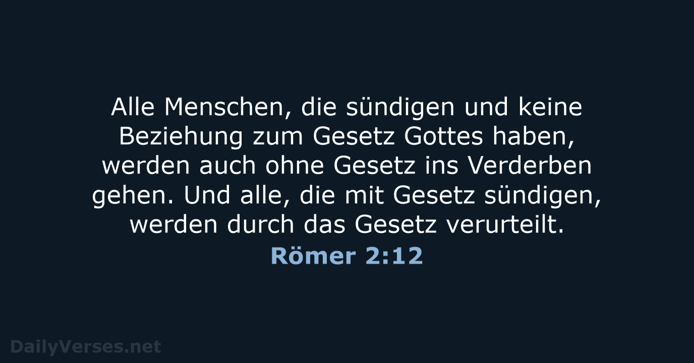 Römer 2:12 - NeÜ