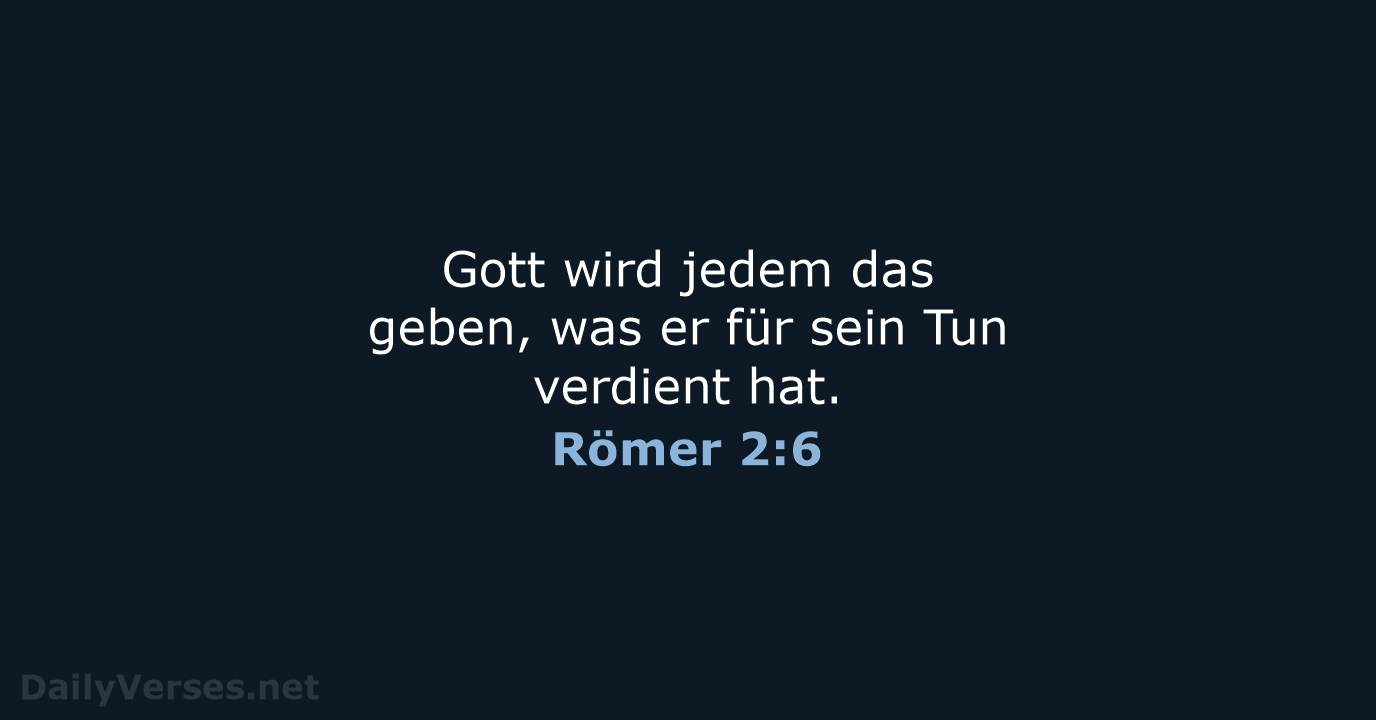 Römer 2:6 - NeÜ