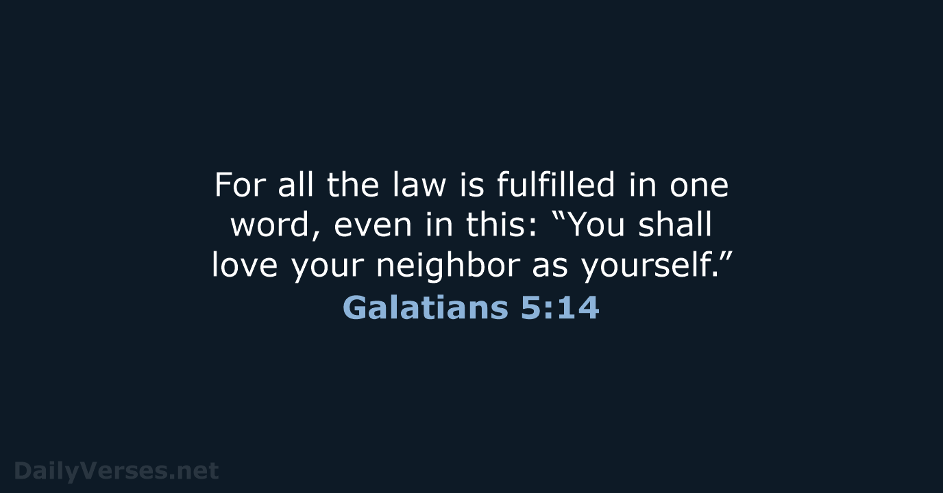 Galatians 5:14 - NKJV