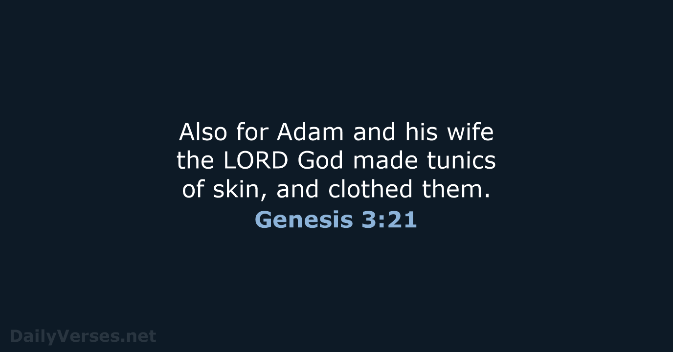 Genesis 3:21 - NKJV