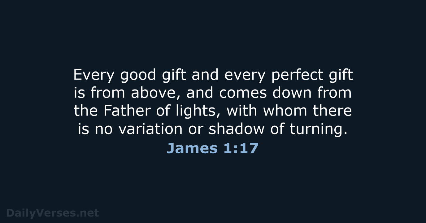 James 1:17 - NKJV