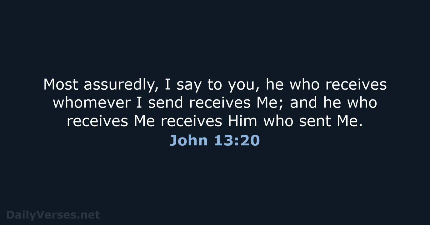 John 13:20 - NKJV