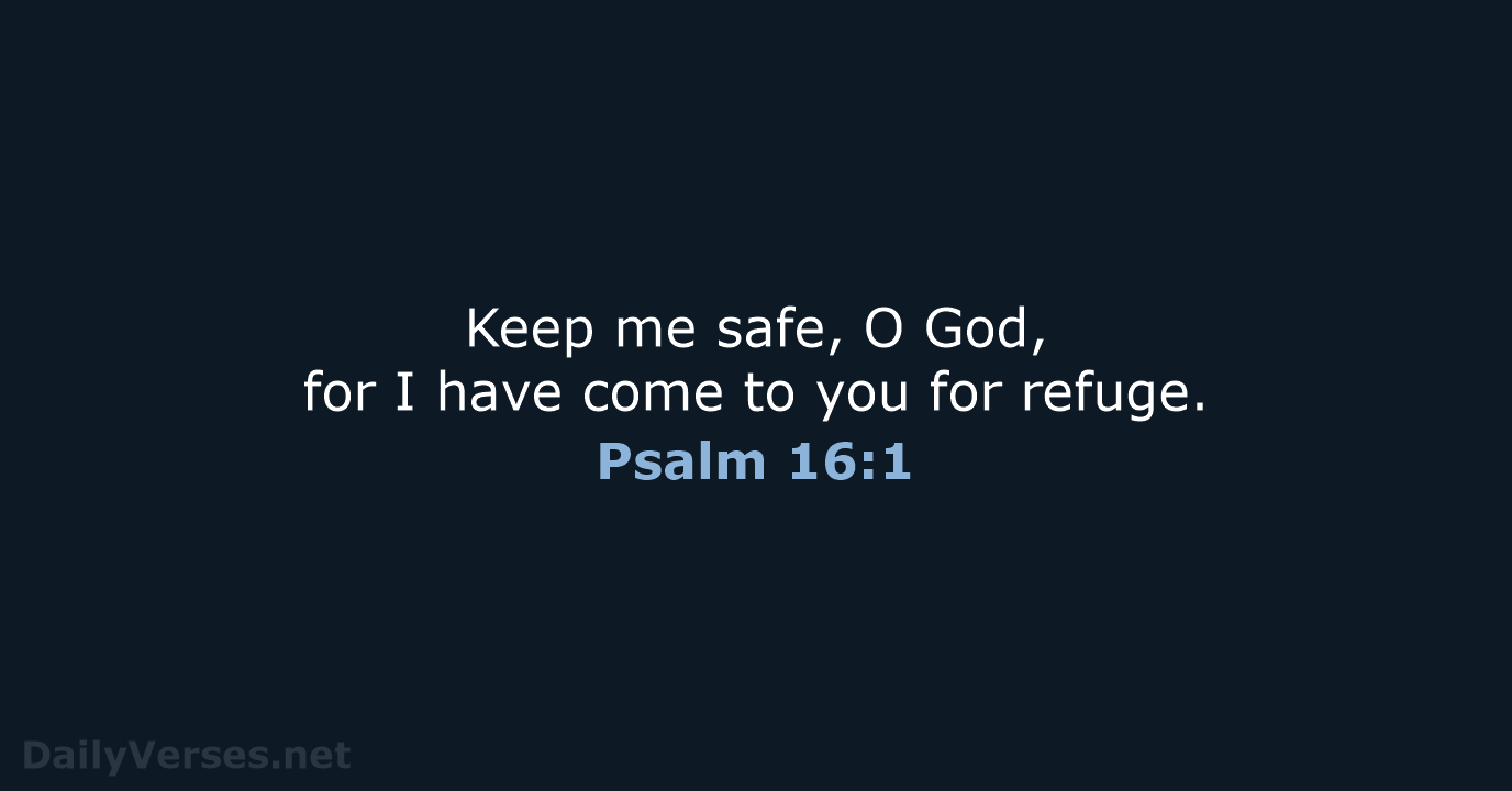 Psalm 16:1 - NLT