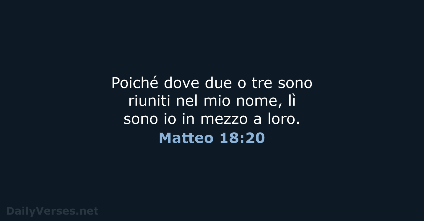 Matteo 18:20 - NR06