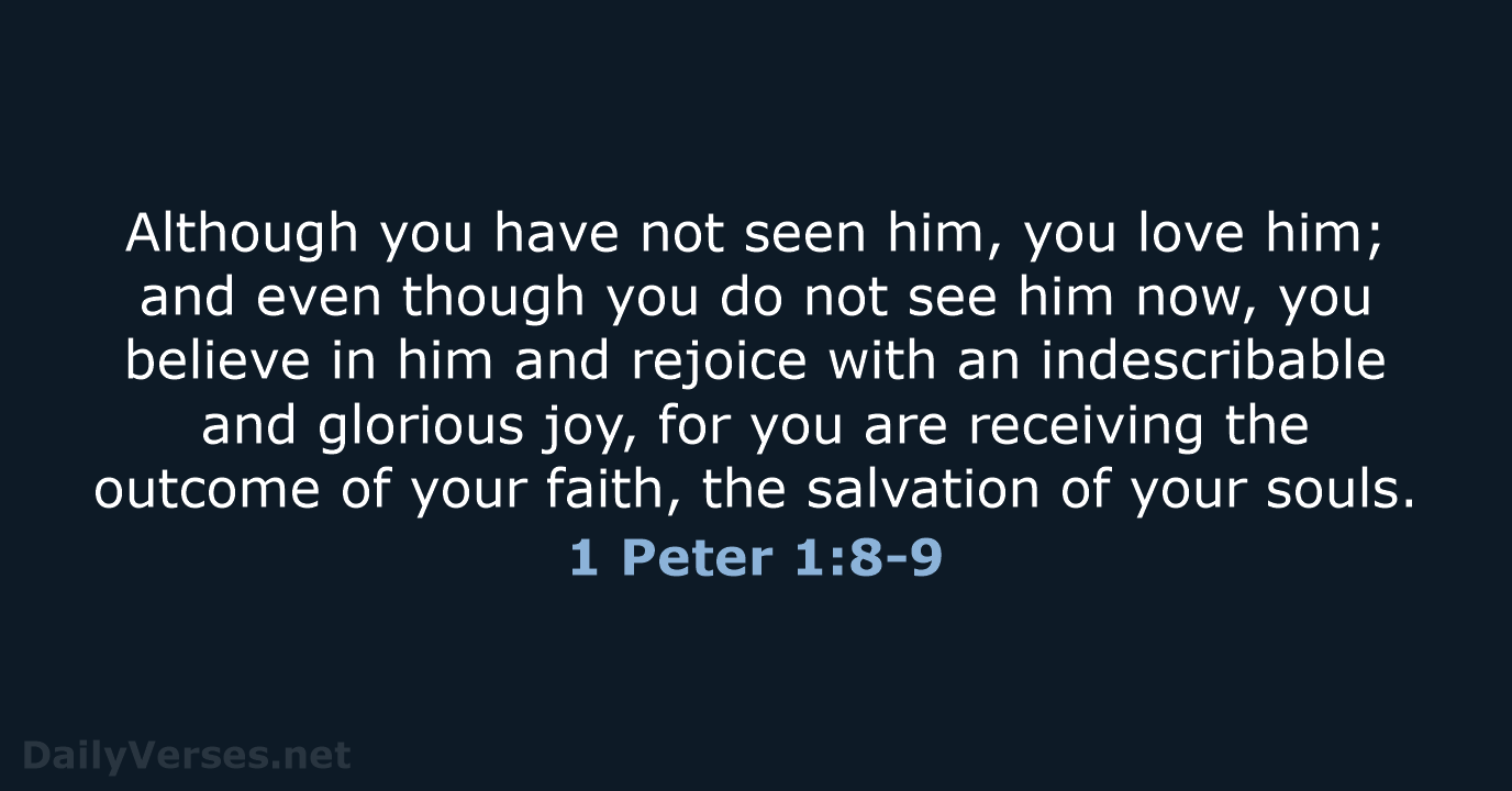 1 Peter 1:8-9 - NRSV