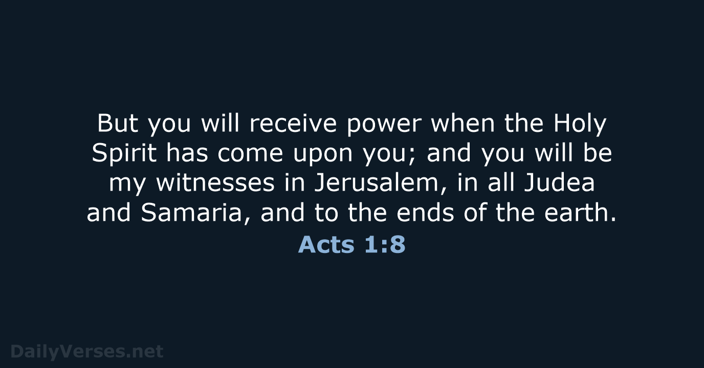 Acts 1:8 - NRSV