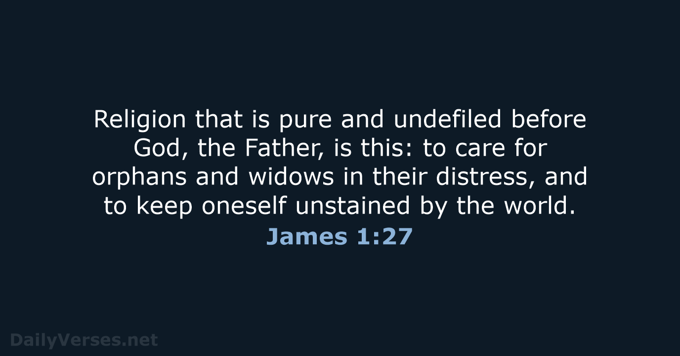 James 1:27 - NRSV