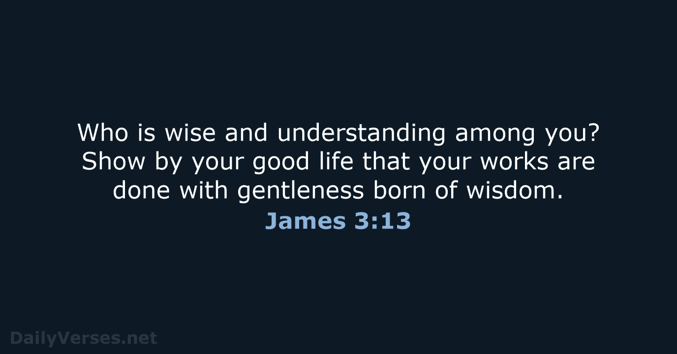 James 3:13 - NRSV