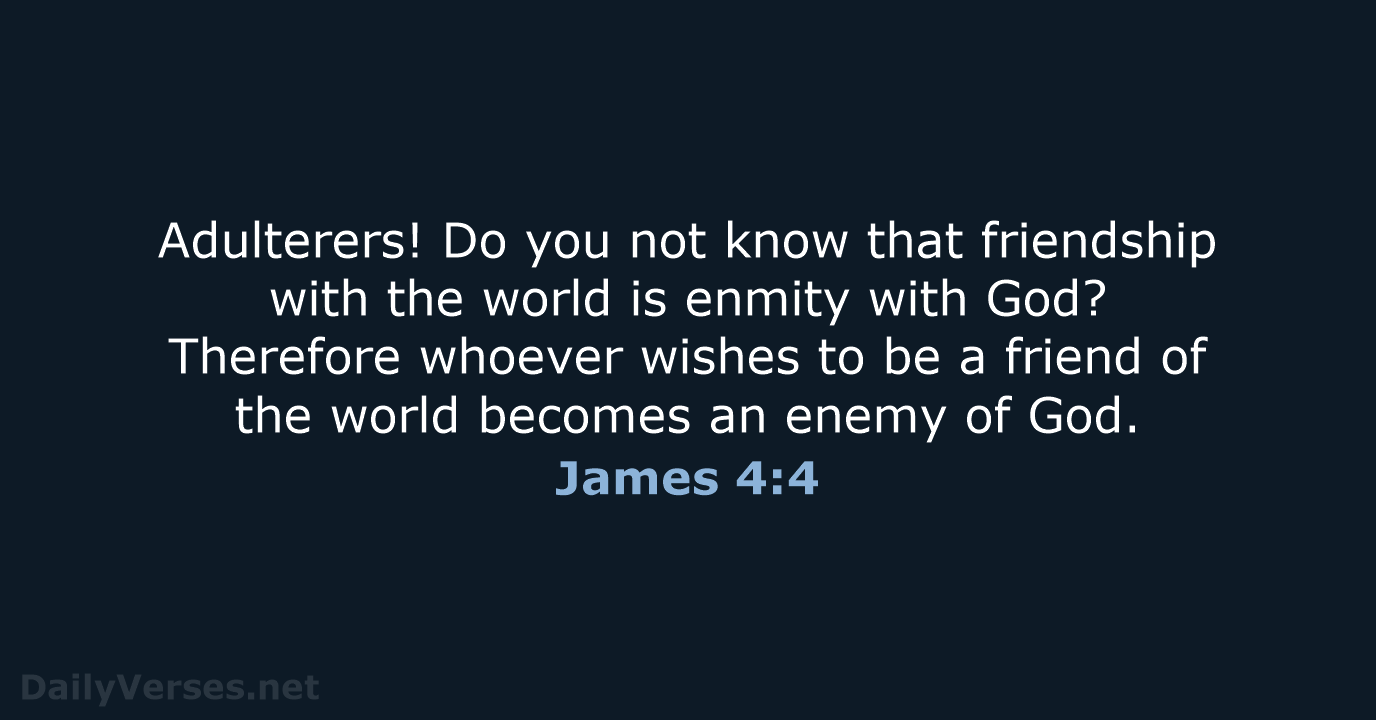 James 4:4 - NRSV