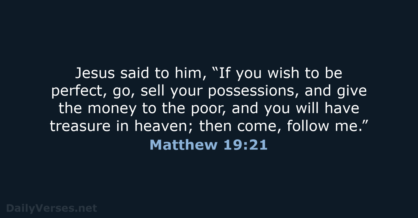 Matthew 19:21 - NRSV