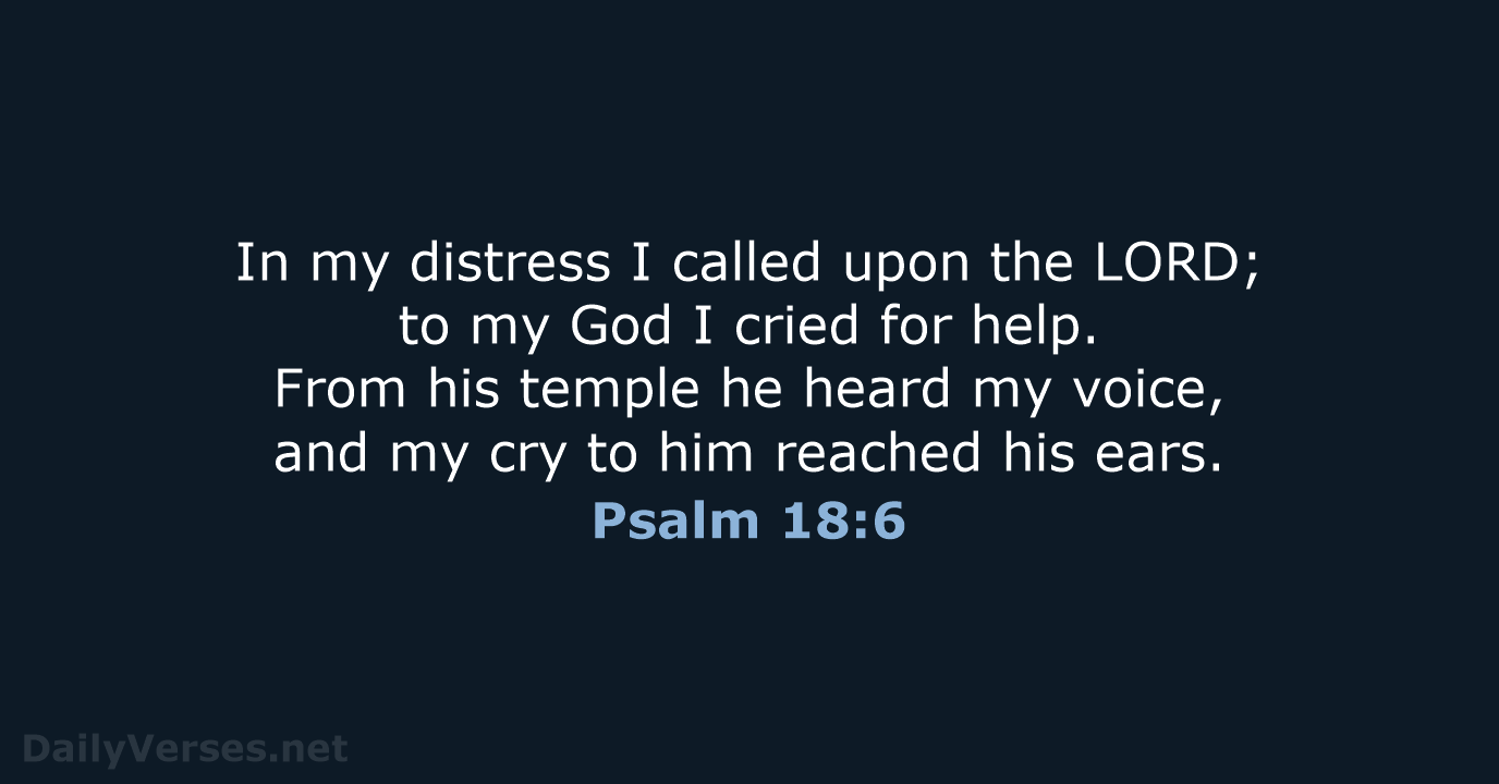 Psalm 18:6 - NRSV