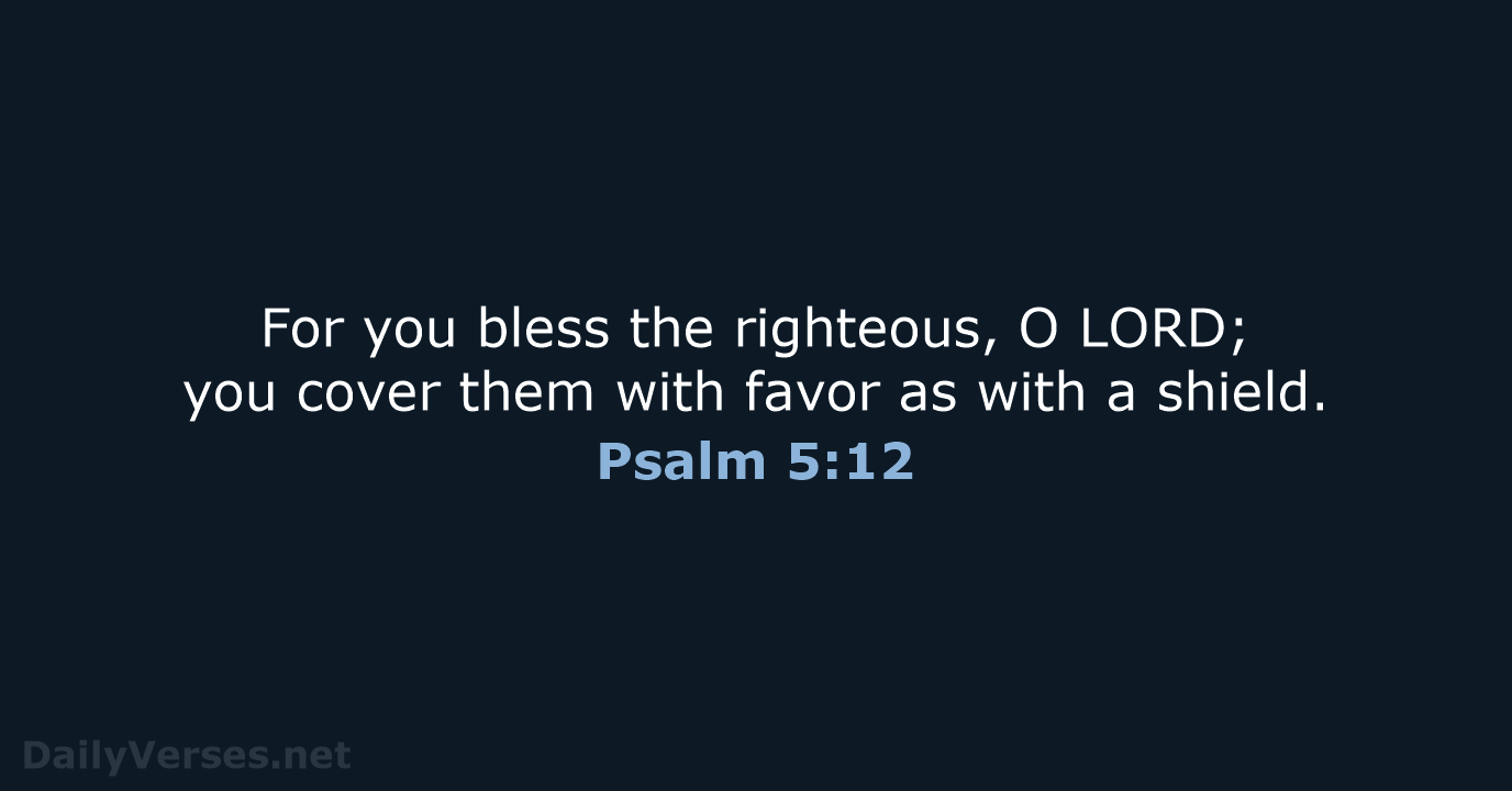Psalm 5:12 - NRSV