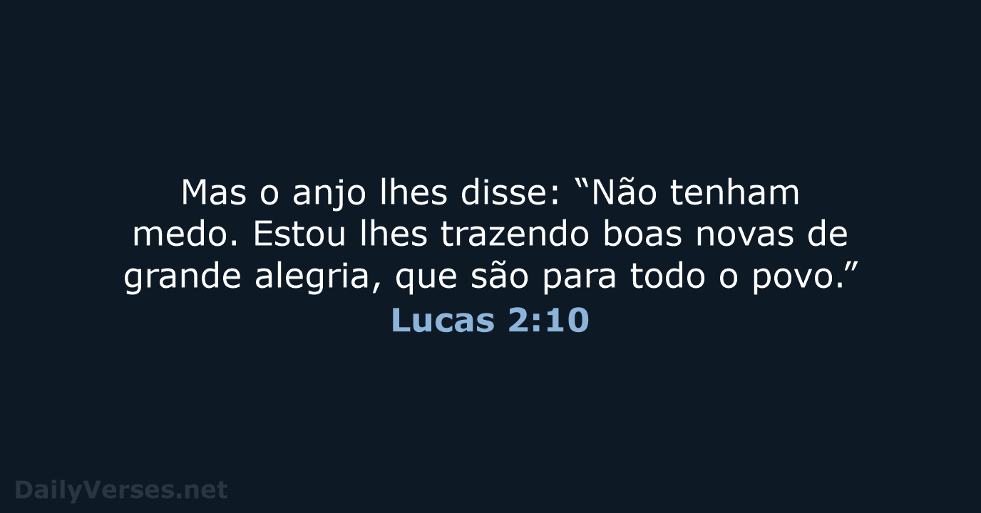 Lucas 2:10 - NVI