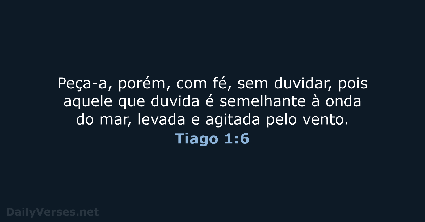 Tiago 1:6 - NVI