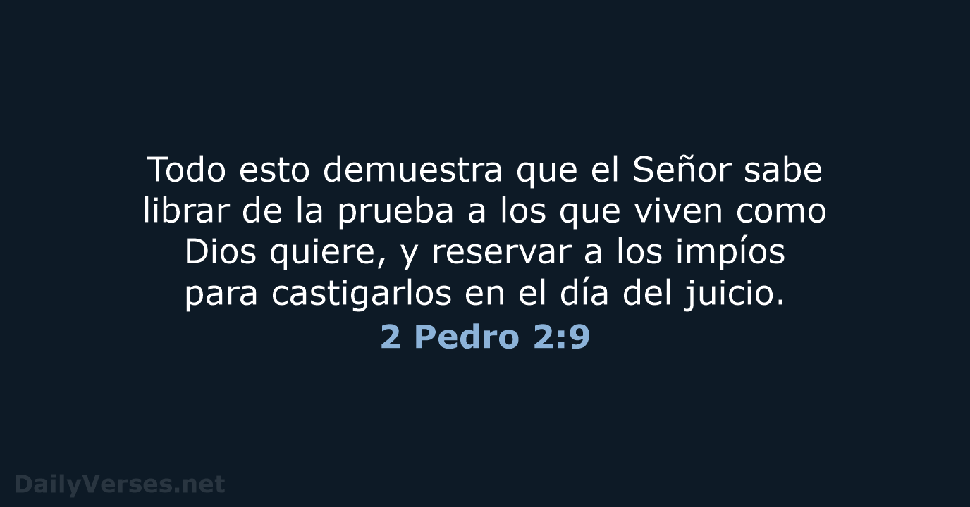 2 Pedro 2:9 - NVI