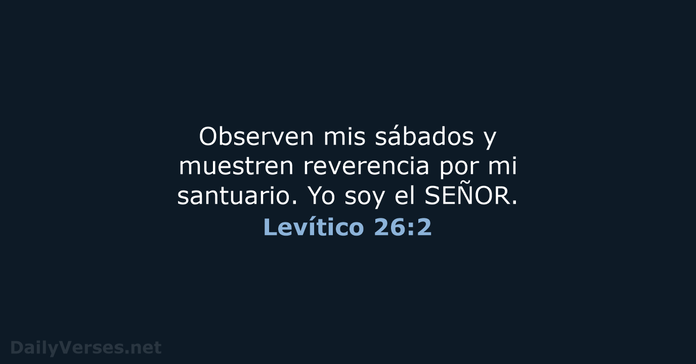 Levítico 26:2 - NVI
