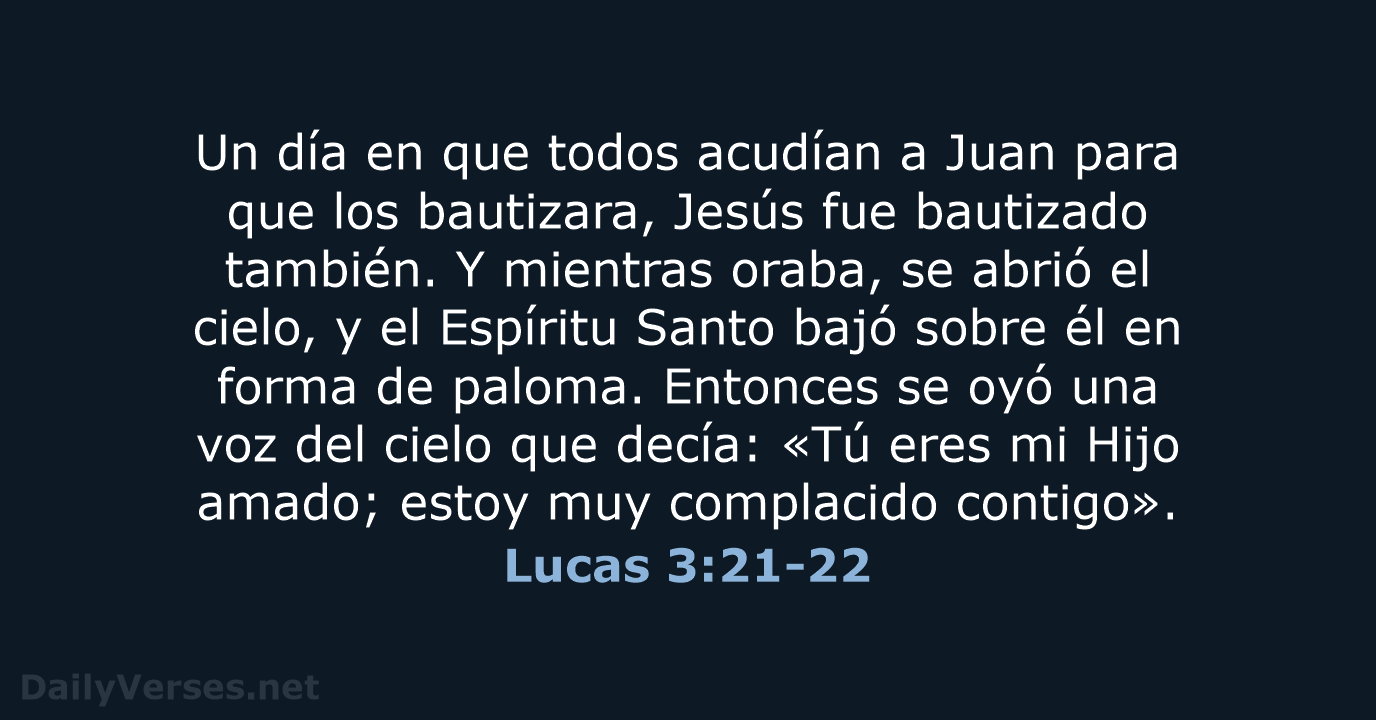Lucas 3:21-22 - NVI