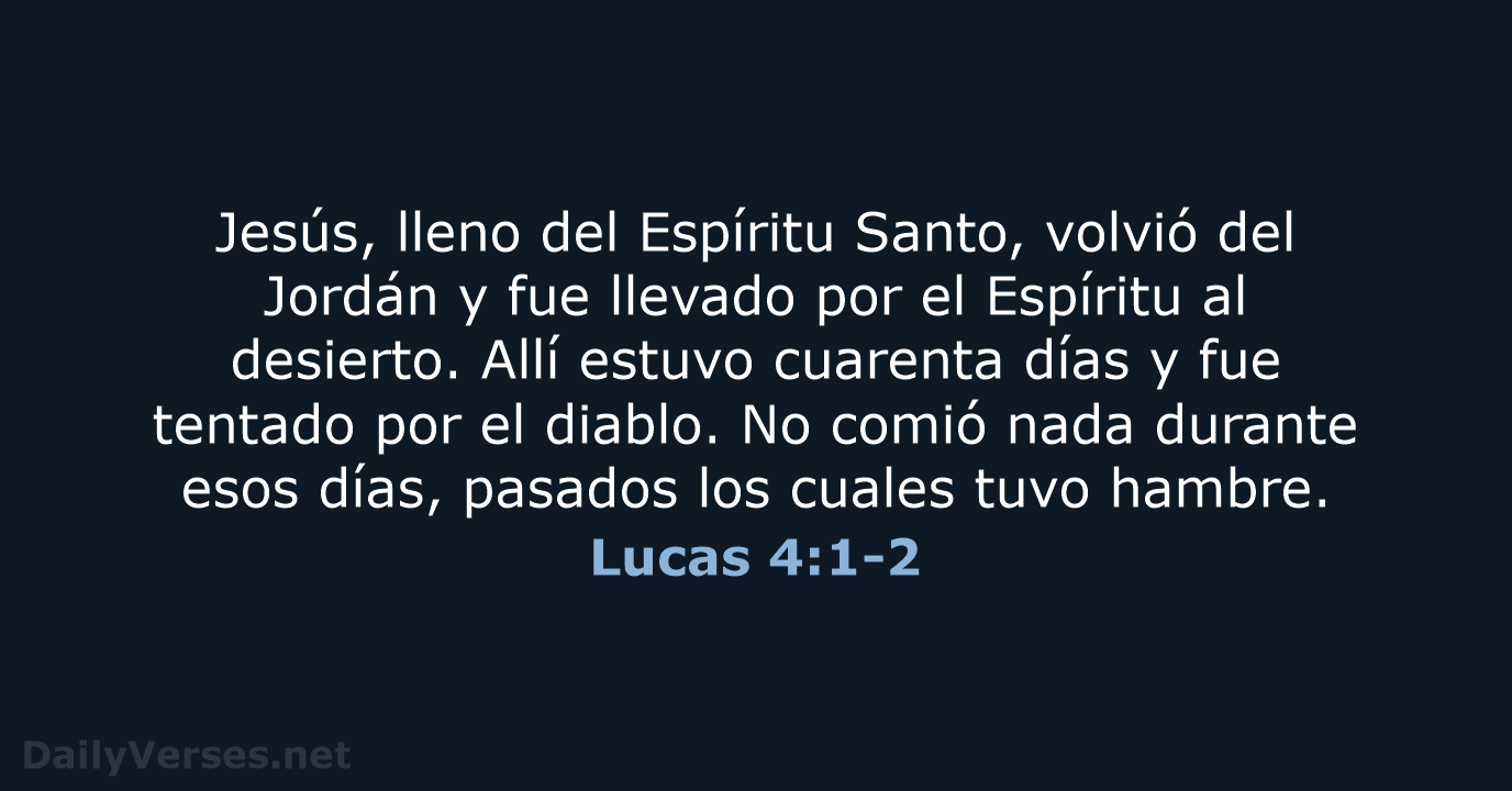 Lucas 4:1-2 - NVI