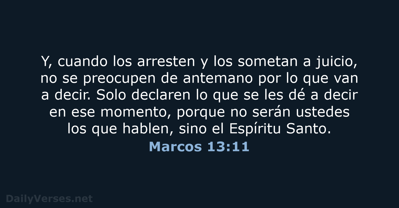 Marcos 13:11 - NVI